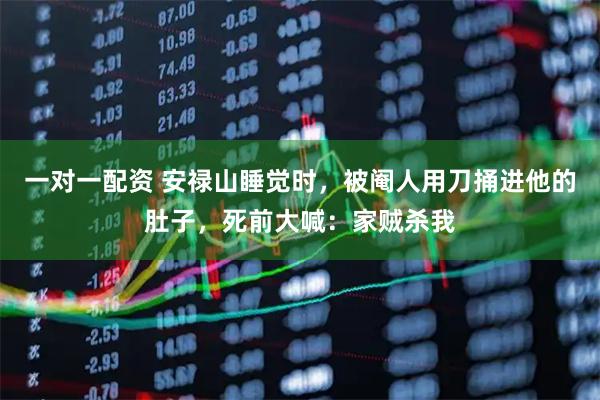 一对一配资 安禄山睡觉时，被阉人用刀捅进他的肚子，死前大喊：家贼杀我